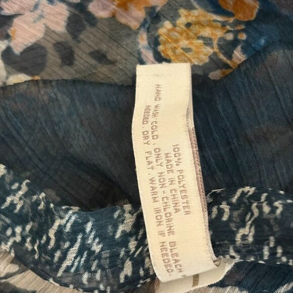 Loft Sweater Women's One Size Kimono Cardigan Sheer Floral Summer Coverup - Picture 7 of 7